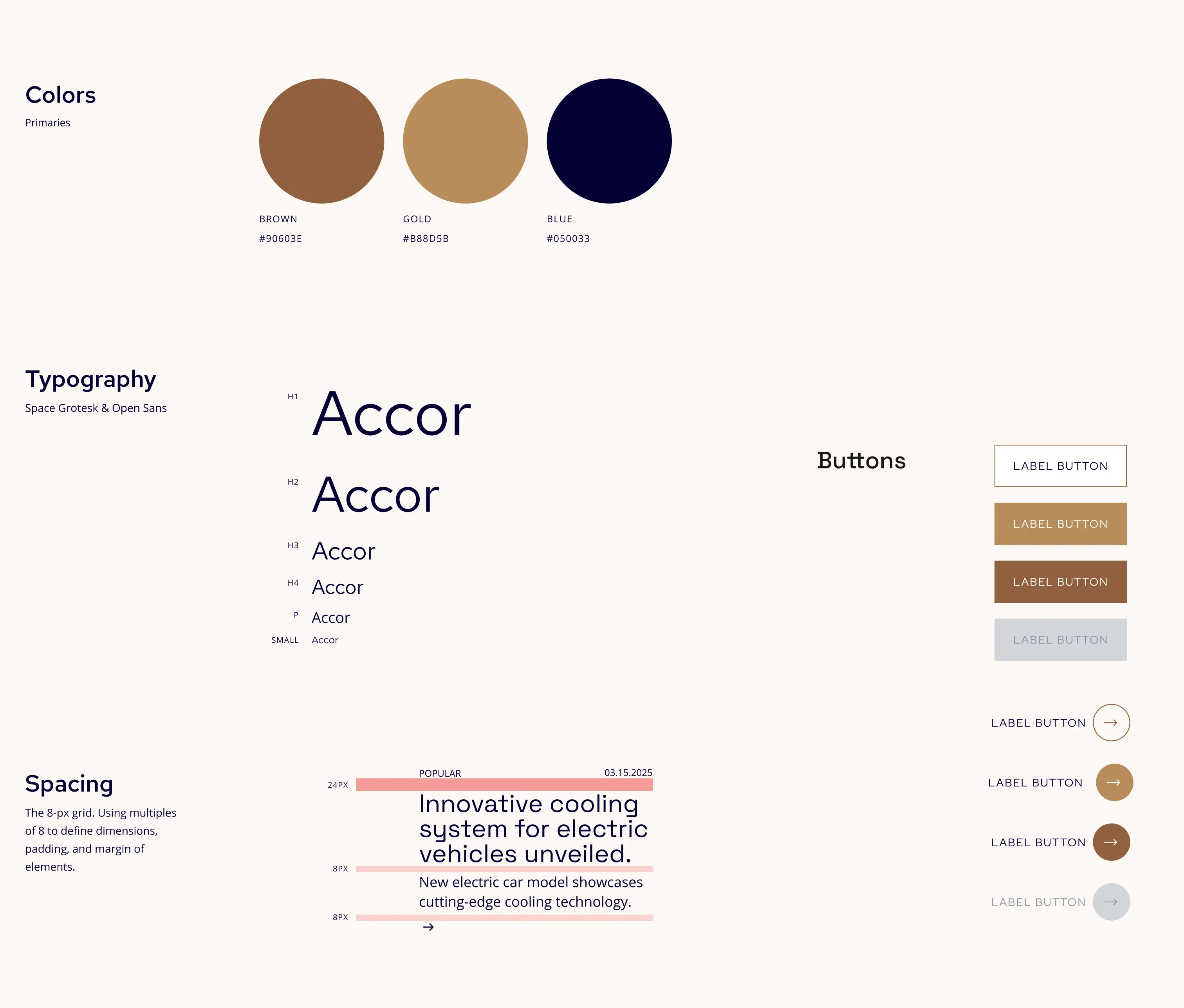 UI kit Accor