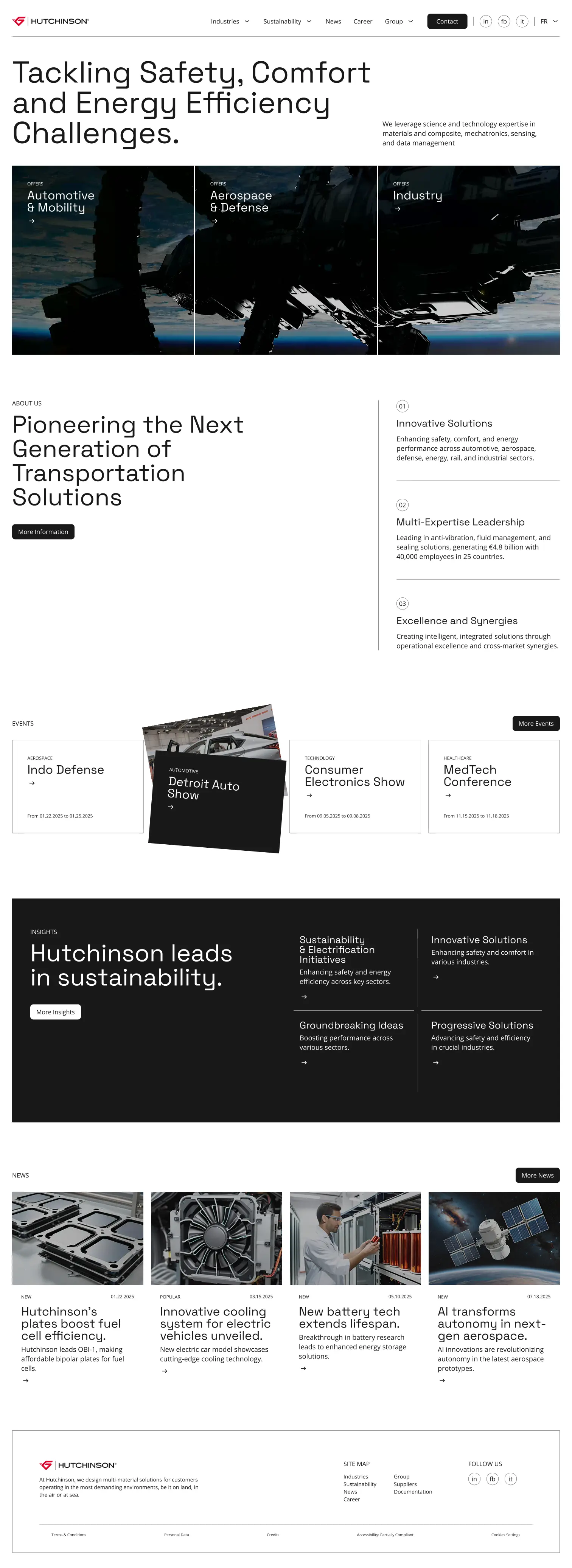 homepage de Hutchinson